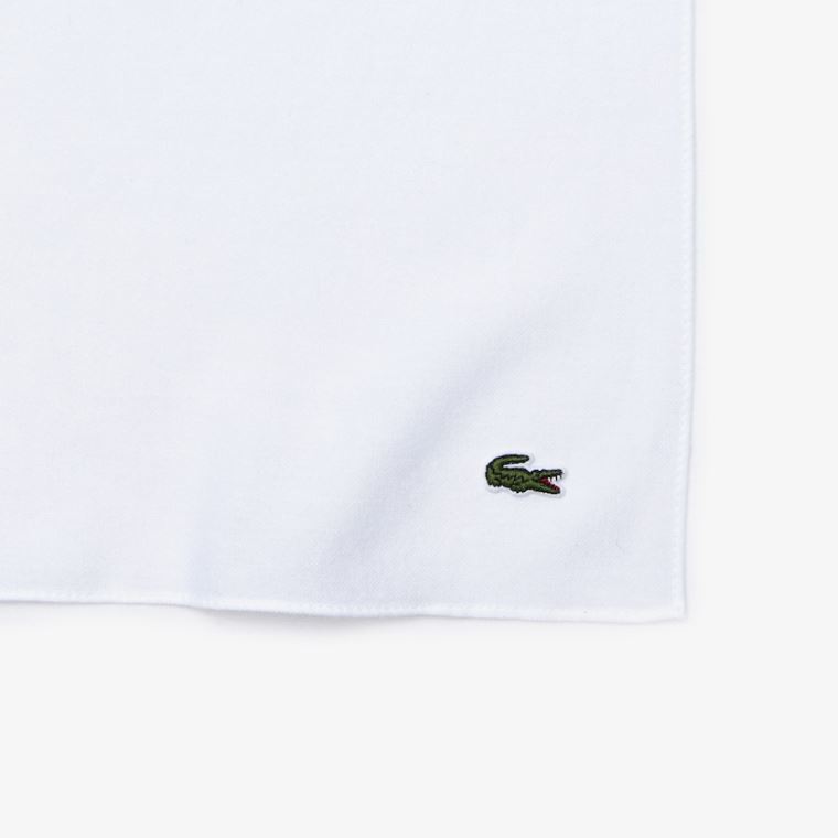 Lacoste Made In France Gradated Print Organic Bavlněné Scarf Bílé Tmavě Blankyt Blankyt | 53oDwfTJ