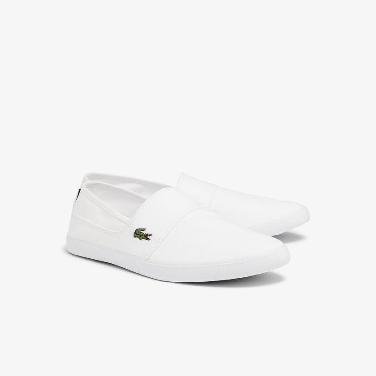 Lacoste Marice Platene Slip-ons Bílé | V2aKlTkn