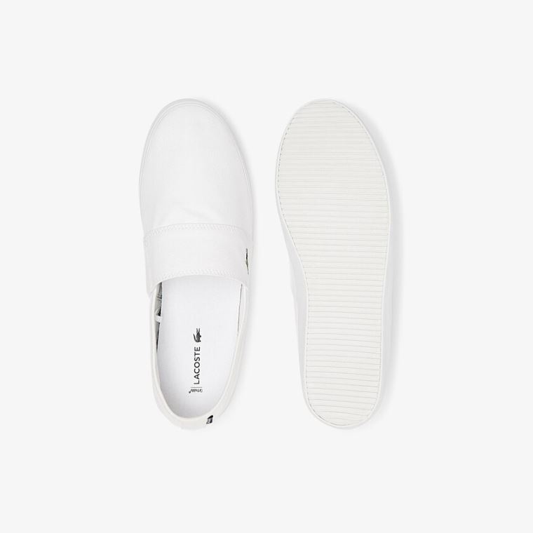 Lacoste Marice Platene Slip-ons Bílé | V2aKlTkn