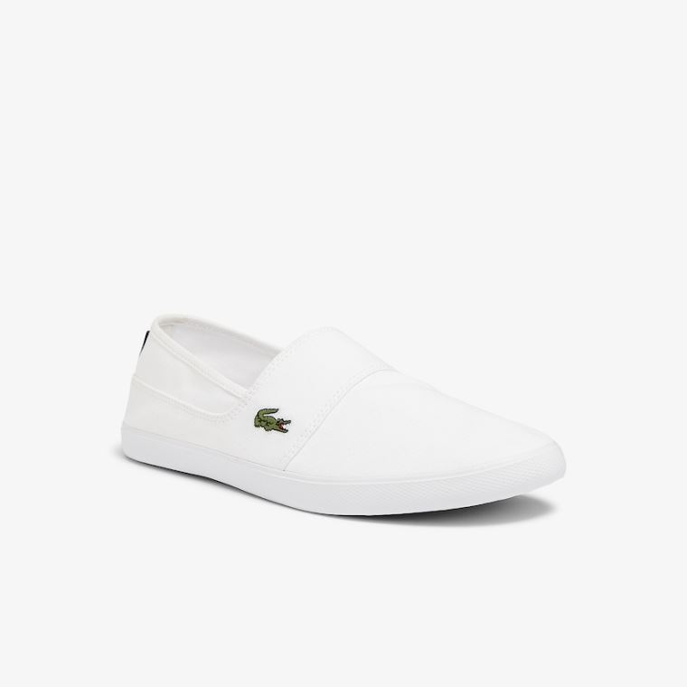 Lacoste Marice Platene Slip-ons Bílé | V2aKlTkn