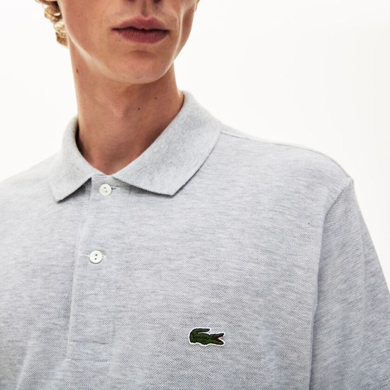 Lacoste Marl Fabric L.12.12 Polo Šedé | 4CwH8JMs