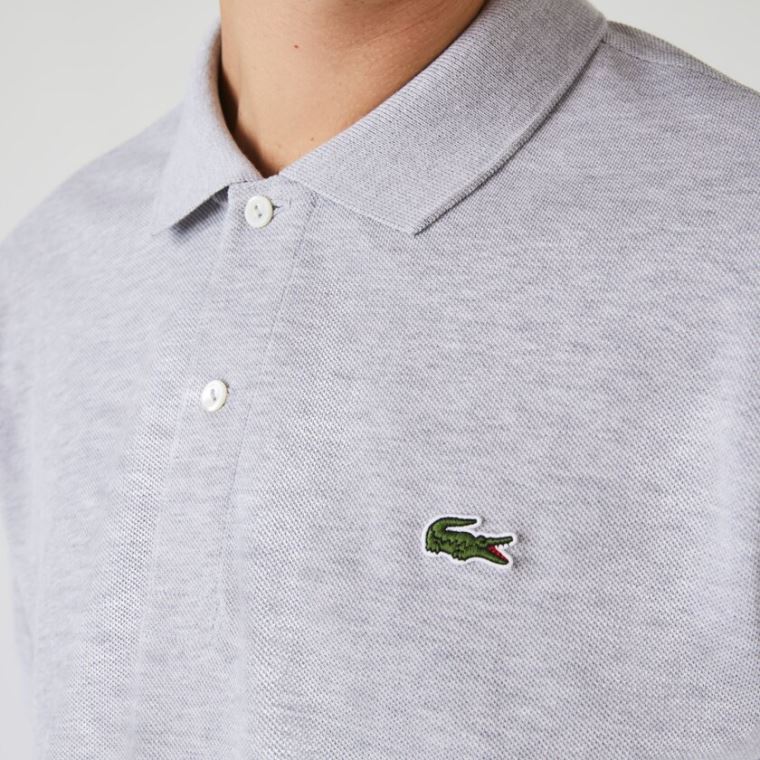 Lacoste Marl Fabric L.12.12 Polo Šedé | 4CwH8JMs