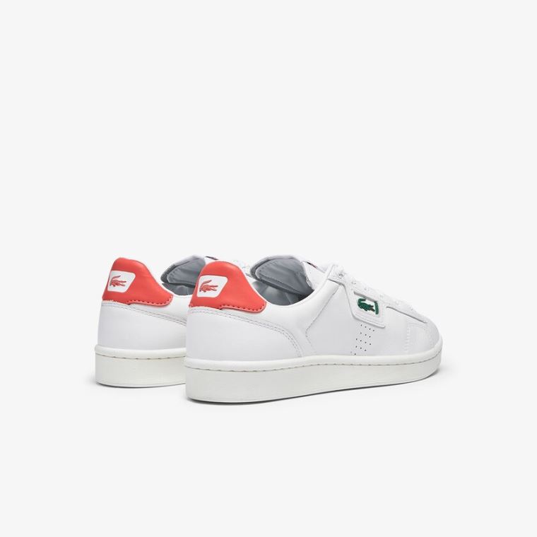 Lacoste Masters Classic Læder Sneakers Bílé Béžový | Dyqd7fGp