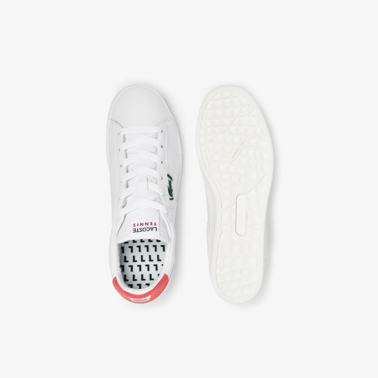 Lacoste Masters Classic Læder Sneakers Bílé Béžový | Dyqd7fGp