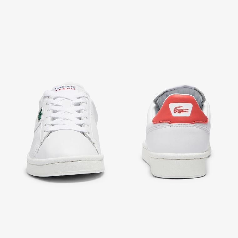 Lacoste Masters Classic Læder Sneakers Bílé Béžový | Dyqd7fGp