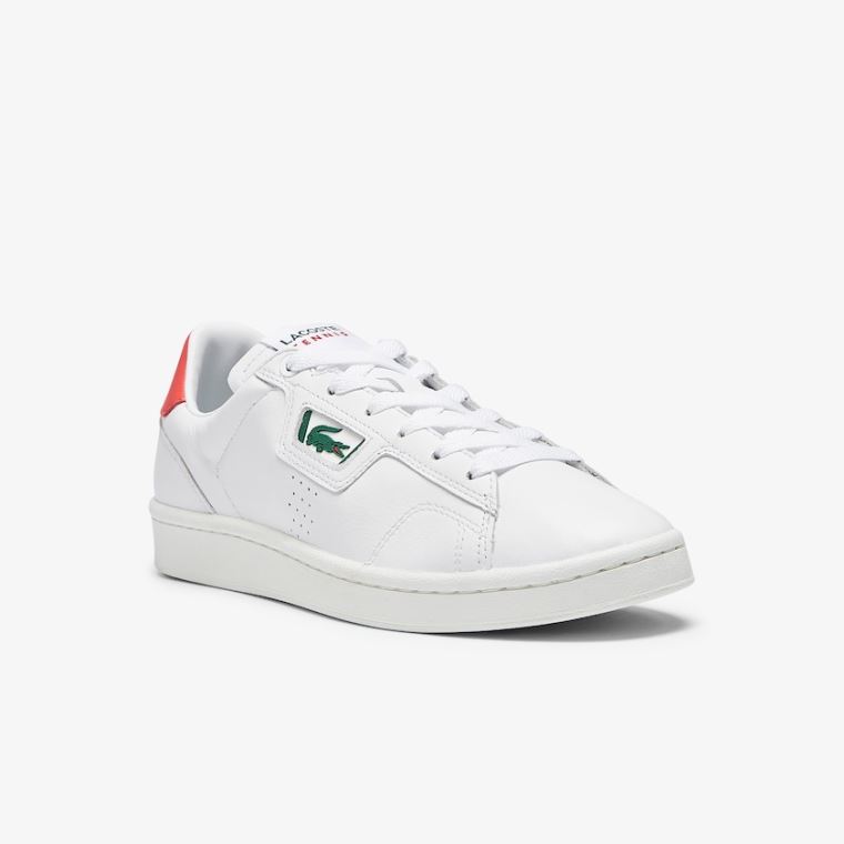 Lacoste Masters Classic Læder Sneakers Bílé Béžový | Dyqd7fGp