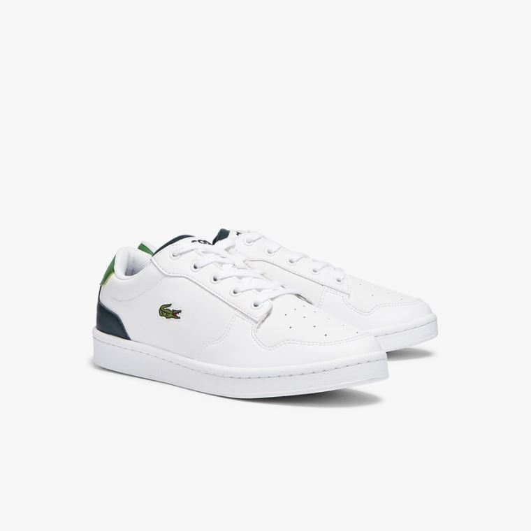 Lacoste Masters Cup Læder and Syntetická Sneakers Bílé | Ij7TflBD