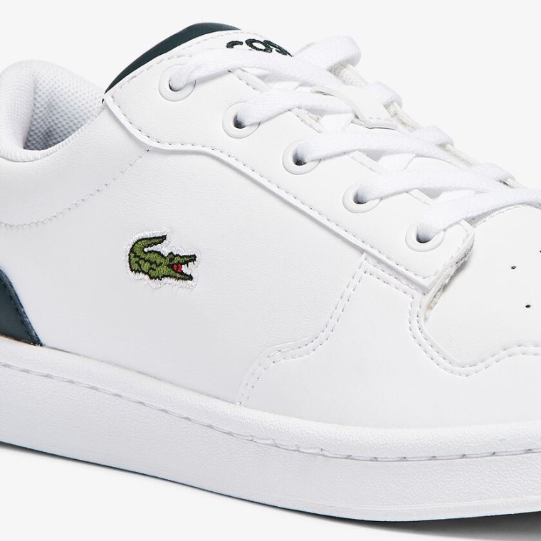 Lacoste Masters Cup Læder and Syntetická Sneakers Bílé | Ij7TflBD