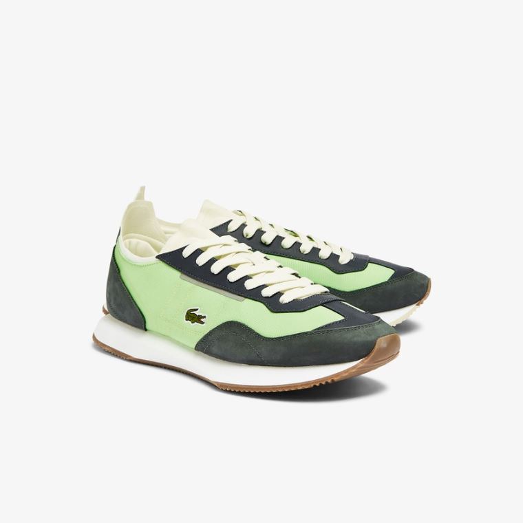 Lacoste Match Break Textilní Sneakers Olivy Zelené Světle Zelene | Vl7ugWrj