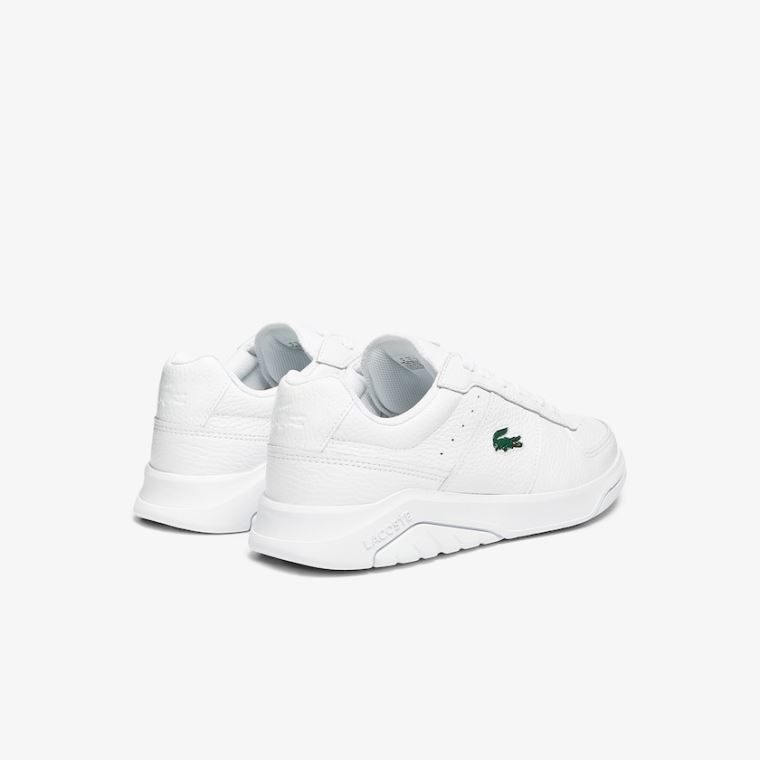 Lacoste Men’s Game Advance Tumbled Læder Sneakers Bílé | mfsSoNqV