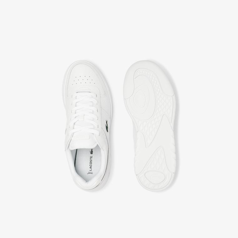 Lacoste Men’s Game Advance Tumbled Læder Sneakers Bílé | mfsSoNqV