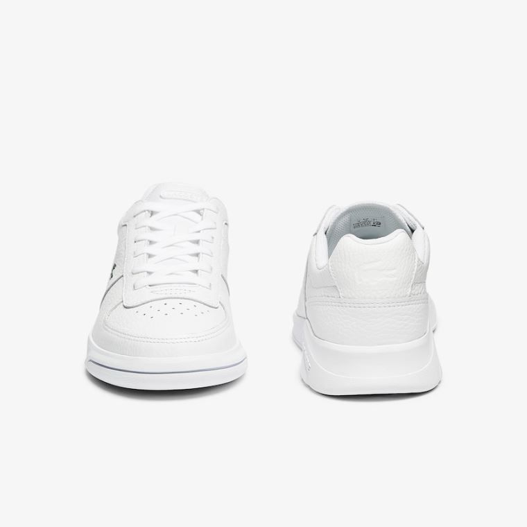 Lacoste Men’s Game Advance Tumbled Læder Sneakers Bílé | mfsSoNqV