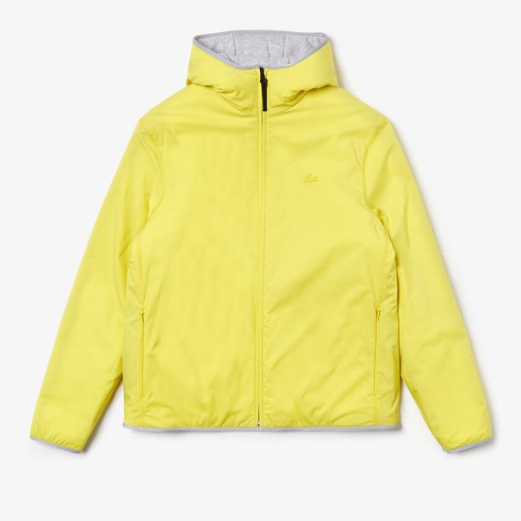 Lacoste Motion Reversible Jacket Šedé Žluté | toHs0aXR