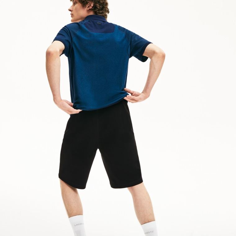 Lacoste Motion Stretch Bavlněné Bermuda Shorts Černé | 3aKW6cfS