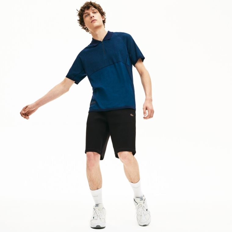 Lacoste Motion Stretch Bavlněné Bermuda Shorts Černé | 3aKW6cfS