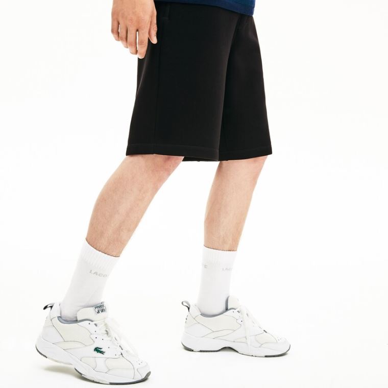 Lacoste Motion Stretch Bavlněné Bermuda Shorts Černé | 3aKW6cfS