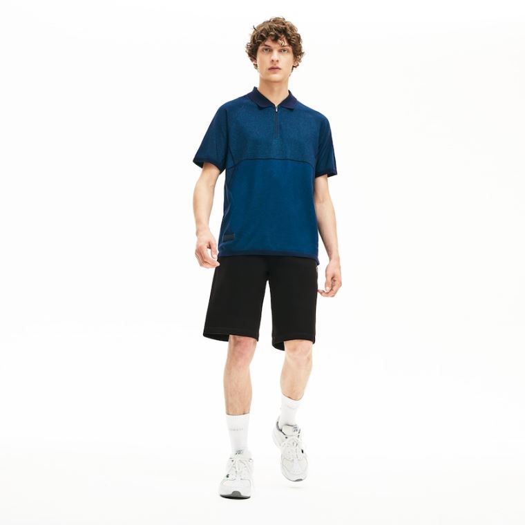 Lacoste Motion Stretch Bavlněné Bermuda Shorts Černé | 3aKW6cfS