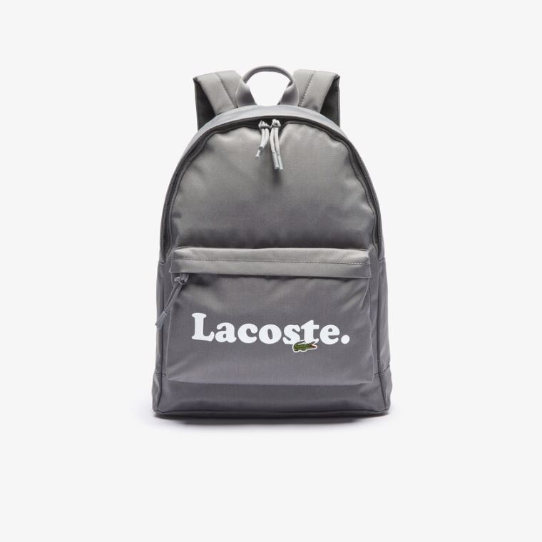 Lacoste Neocroc Branded Platene Backpack Šedé | 5qnj4tlL