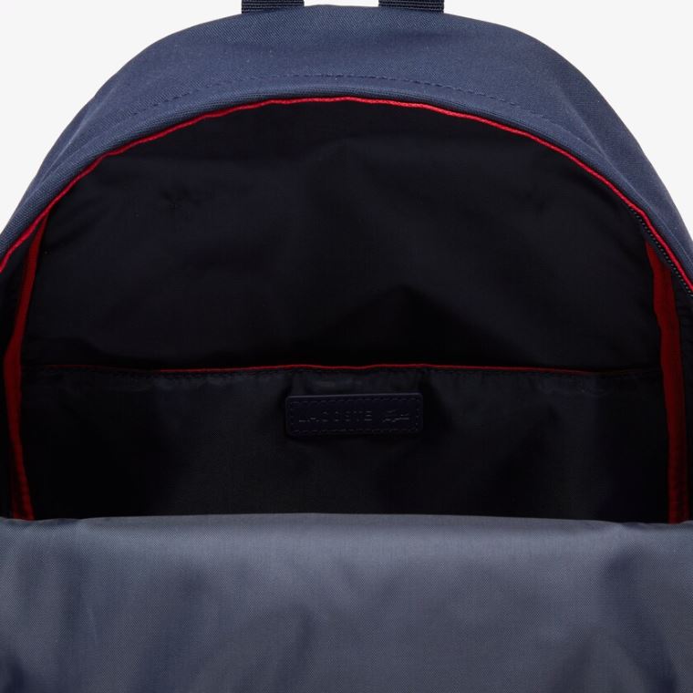 Lacoste Neocroc L27 Lettered Platene Backpack Tmavě Blankyt Červené | sJhFhm1r