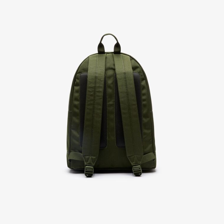 Lacoste Neocroc L Patch Platene Backpack Olivy Zelené | NJpefCeB