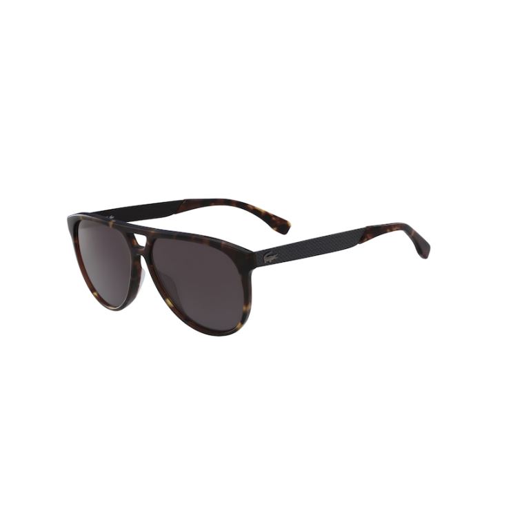 Lacoste Plastic Pilot Shape Sunglasses Hnědé | VKkBCEdg