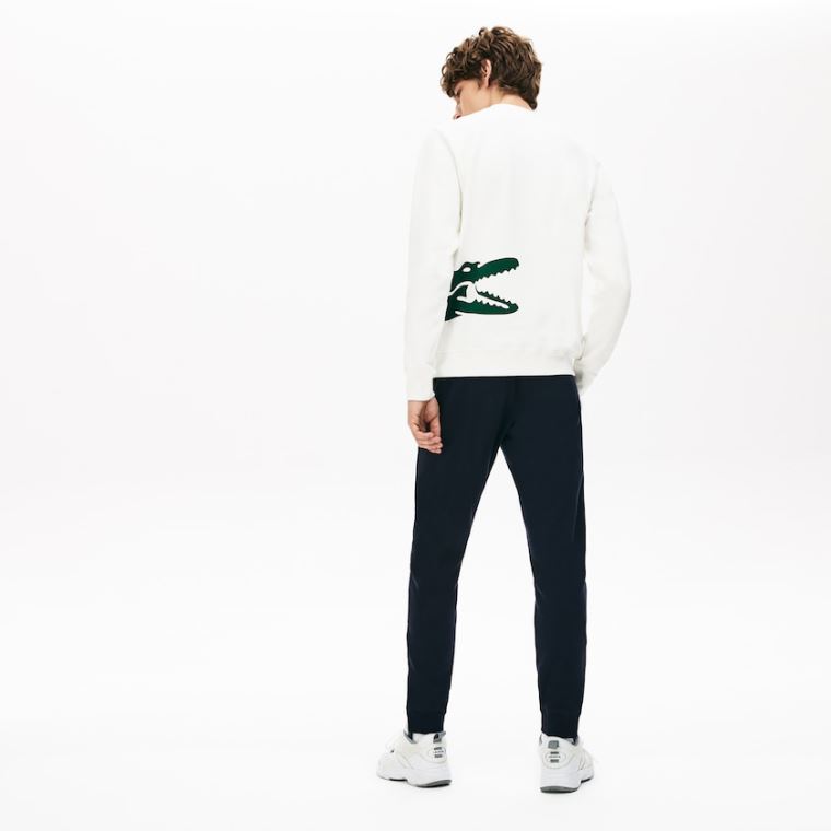 Lacoste Pleated Bavlněné-Silk Track Pants Tmavě Blankyt Blankyt Hnědožlutý Zelene | gLpTVnhL