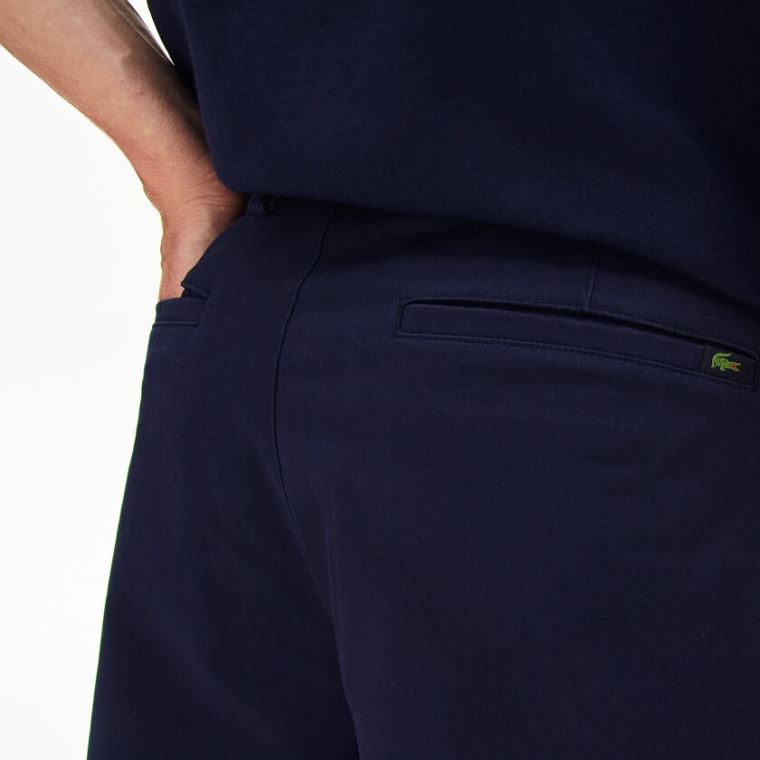 Lacoste Regular Fit Bavlněné Gabardine Bermuda Shorts Tmavě Blankyt Blankyt | wzPUsWcG