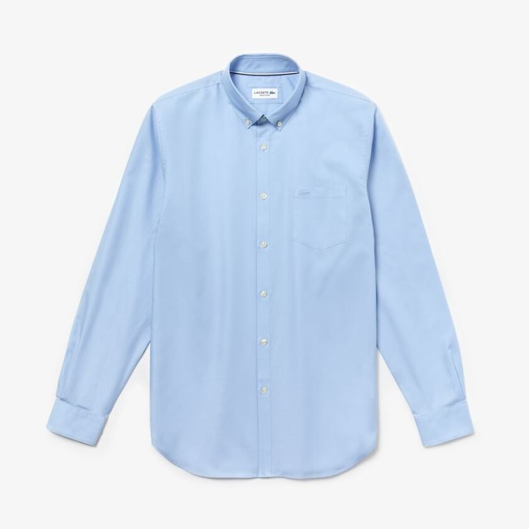 Lacoste Regular Fit Bavlněné Mini Piqué Shirt Světle Blankyt | 2AcDgSv9