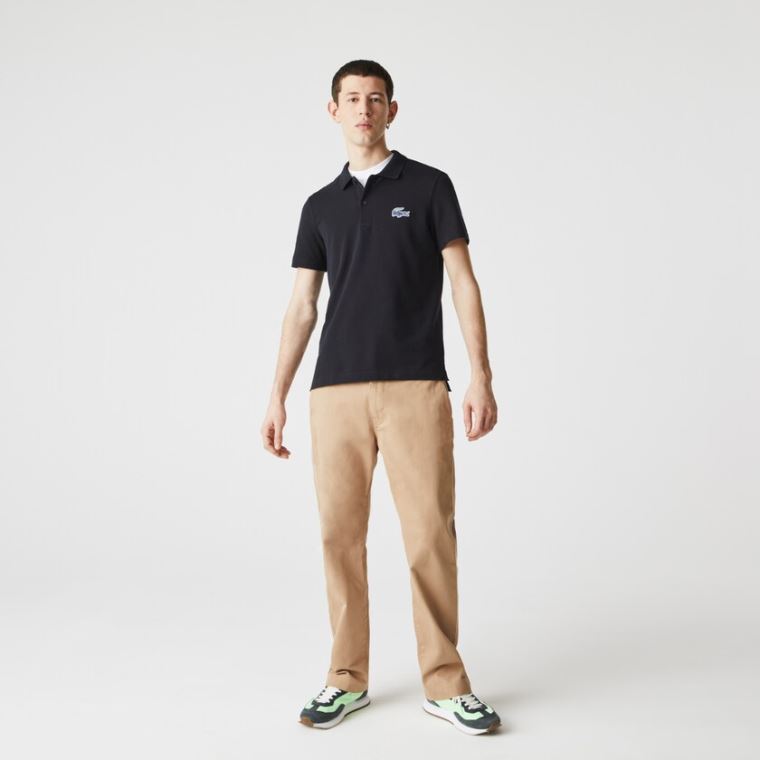 Lacoste Regular Fit Bavlněné Piqué Polo Tmavě Blankyt Blankyt | R2vys133