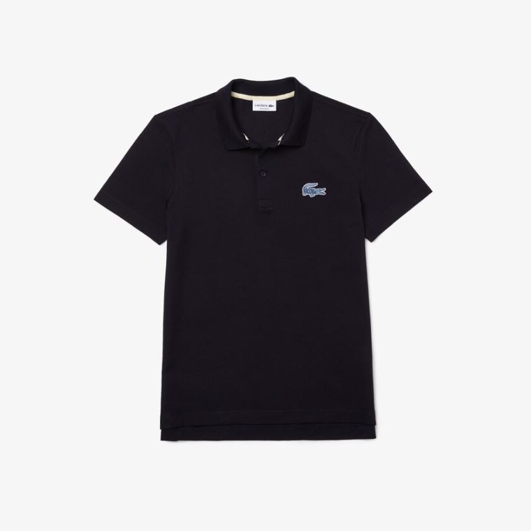 Lacoste Regular Fit Bavlněné Piqué Polo Tmavě Blankyt Blankyt | R2vys133