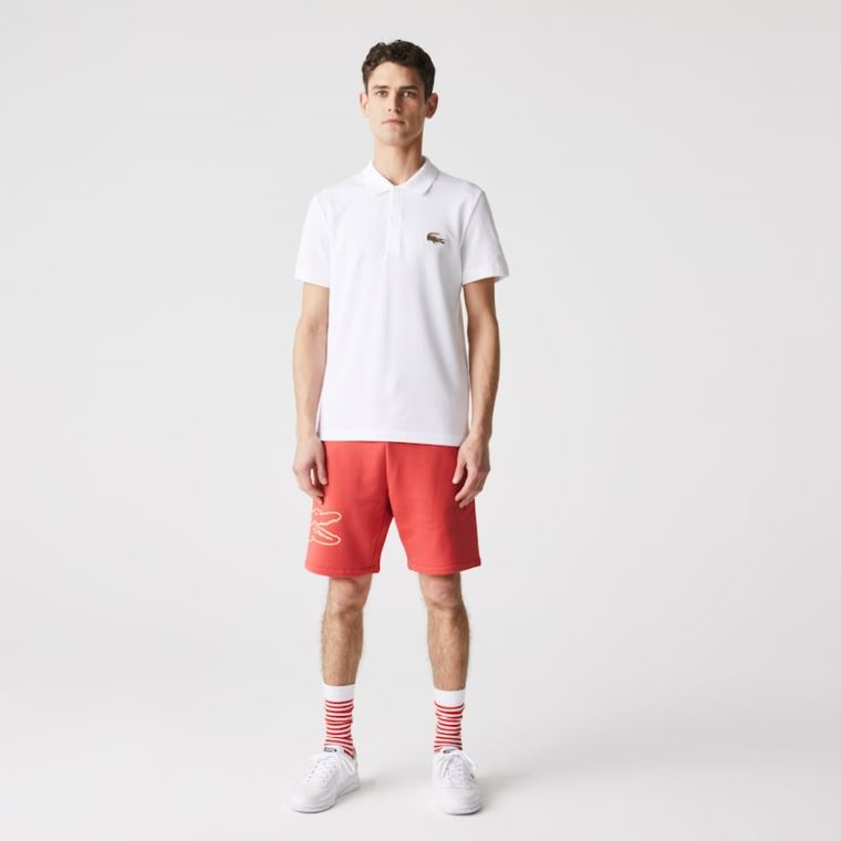 Lacoste Regular Fit Bavlněné Piqué Polo Bílé | SyIkXpc6