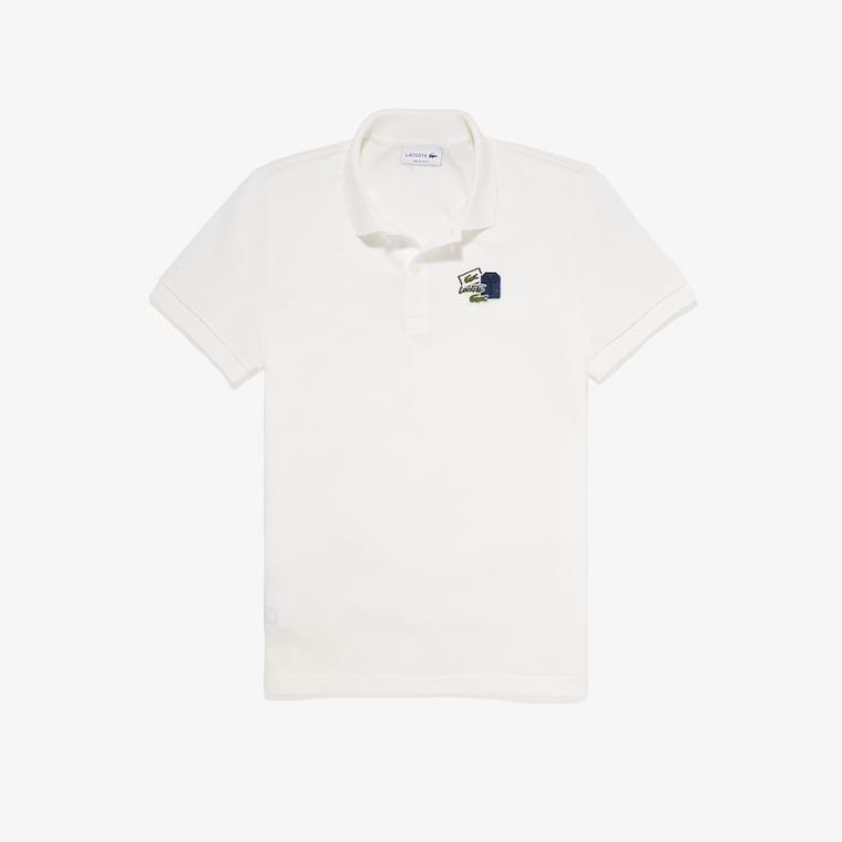 Lacoste Regular Fit Bavlněné Piqué Polo Shirt Bílé Blankyt | he2Kneg2