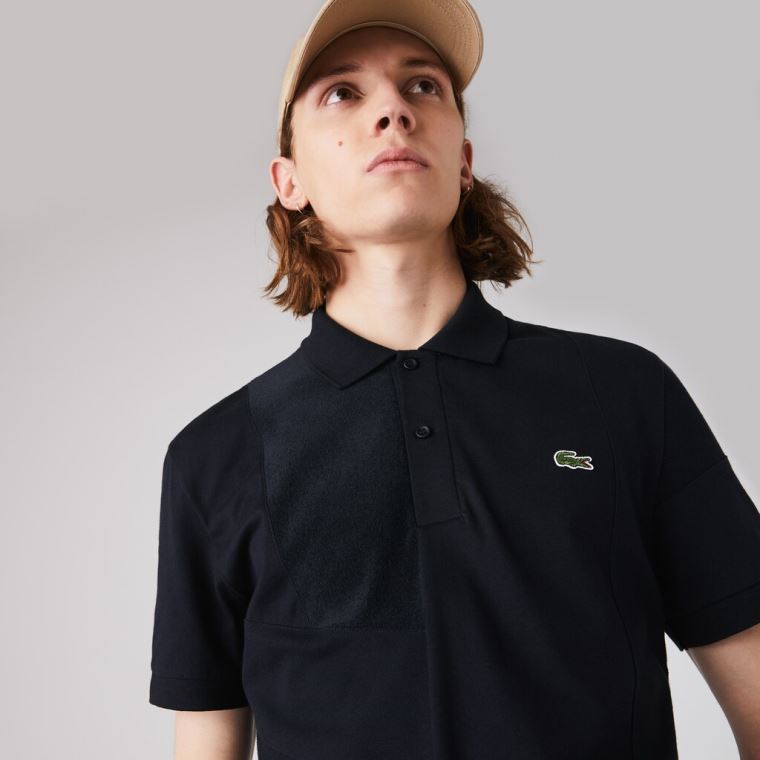 Lacoste Regular Fit Colourblock Stretch Piqué Polo Shirt Tmavě Blankyt Blankyt | L99GaoYS