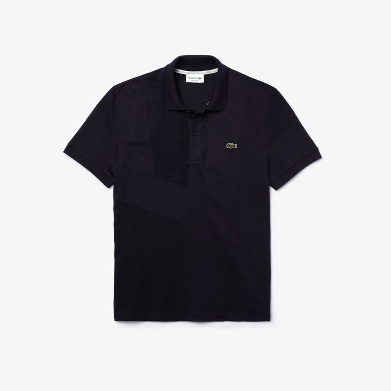 Lacoste Regular Fit Colourblock Stretch Piqué Polo Shirt Tmavě Blankyt Blankyt | L99GaoYS