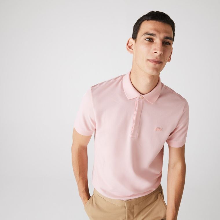 Lacoste Regular Fit Paris Polo Světle Růžové | bDPfVBwc