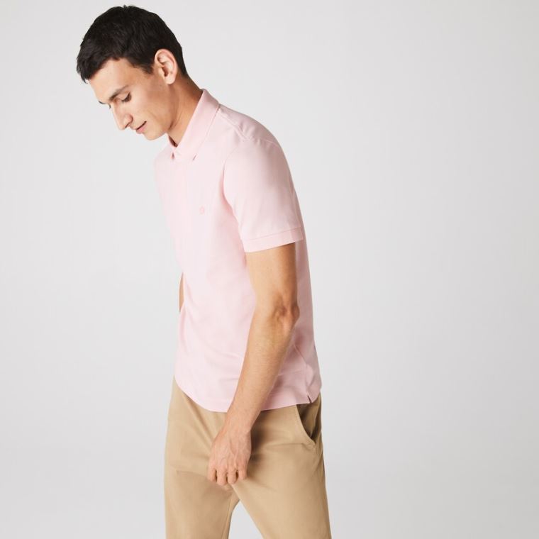 Lacoste Regular Fit Paris Polo Světle Růžové | bDPfVBwc