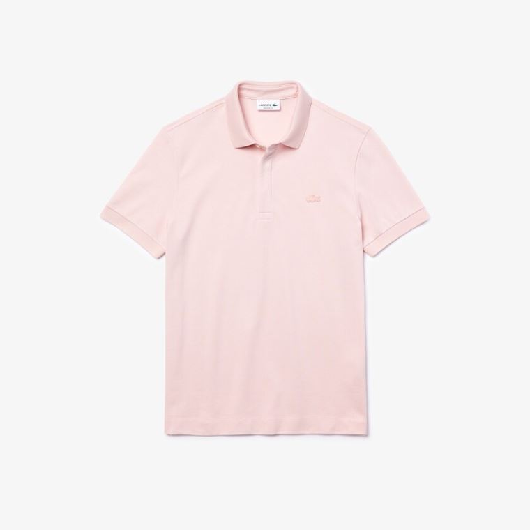 Lacoste Regular Fit Paris Polo Světle Růžové | bDPfVBwc