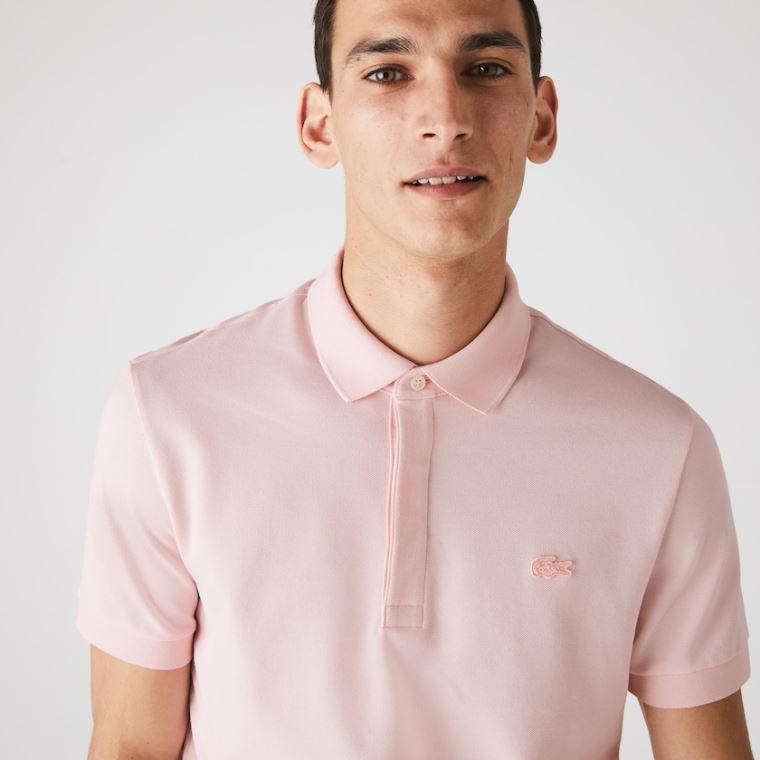 Lacoste Regular Fit Paris Polo Světle Růžové | bDPfVBwc