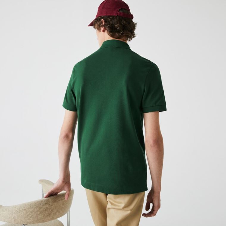 Lacoste Regular Fit Paris Polo Zelene | xG4pKefi