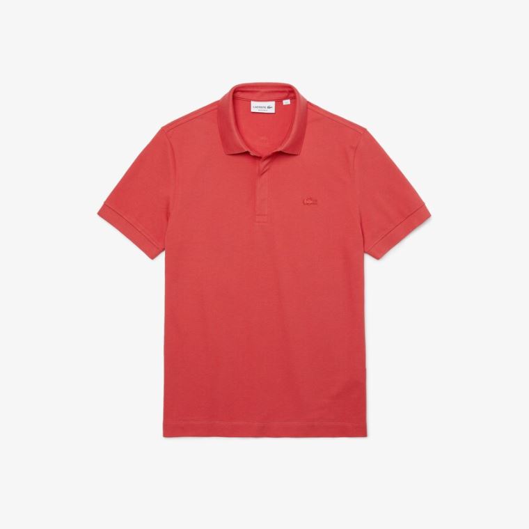 Lacoste Regular Fit Paris Polo Červené | 3LCStITH