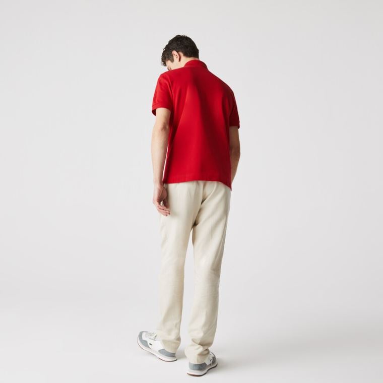 Lacoste Regular Fit Paris Polo Červené | zbtTVUaG