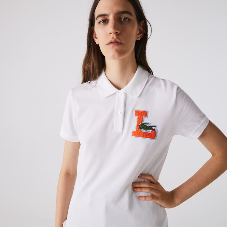 Lacoste Regular Fit Soft Bavlněné Piqué Polo Shirt Bílé | pnwYekNc