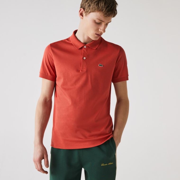 Lacoste Regular Fit Soft Bavlněné Polo Červené | JA1N1Q0w