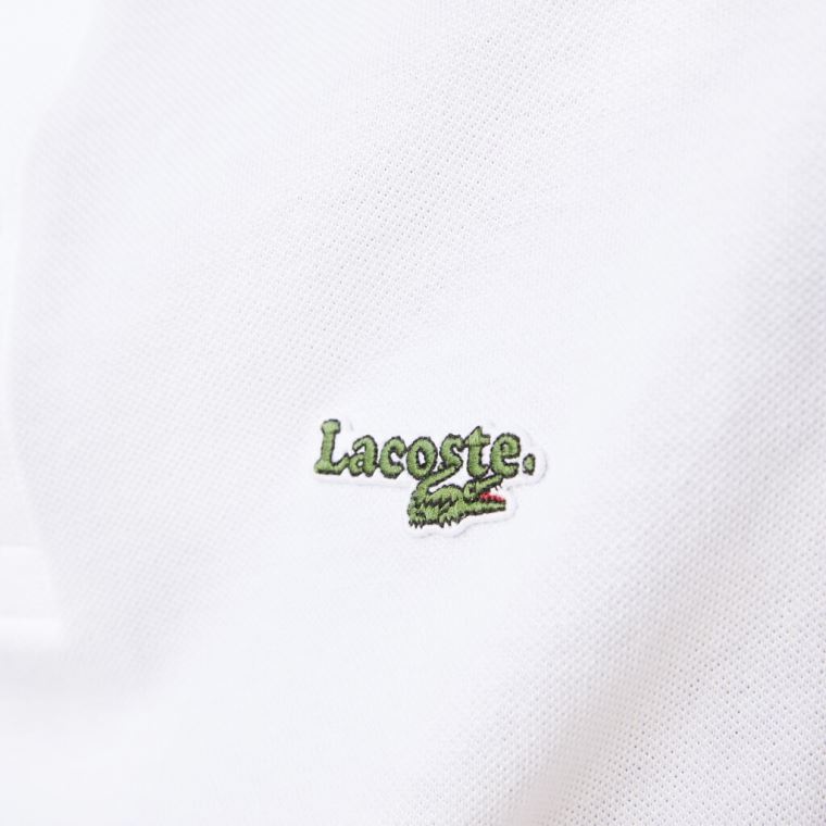 Lacoste Regular Fit Solid Bavlněné Piqué Polo With Badge Bílé | Qw5kPPv1