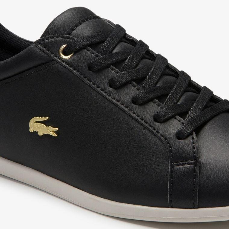 Lacoste Rey Krajkové Semišové Sneakers Černé Šedé | weKBIHH6