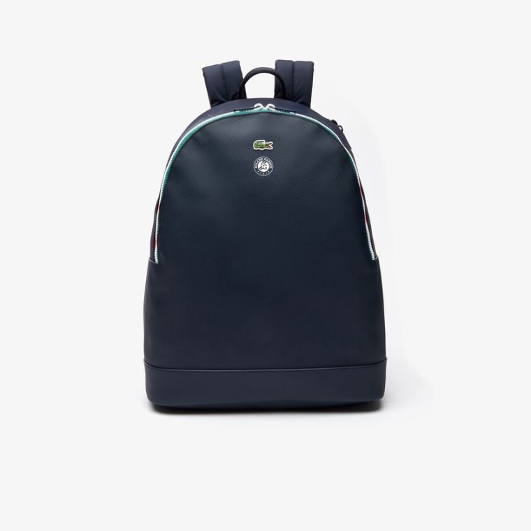 Lacoste Roland Garros Nylon Backpack Tmavě Blankyt Zelene | cjdUyDct