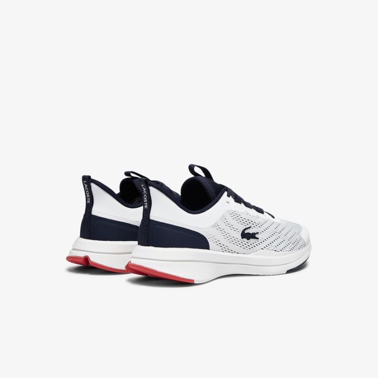 Lacoste Run Spin Textilní Sneakers Bílé Tmavě Blankyt | JyV88IKf