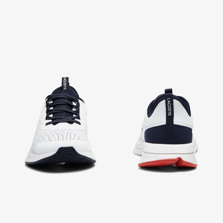 Lacoste Run Spin Textilní Sneakers Bílé Tmavě Blankyt | JyV88IKf