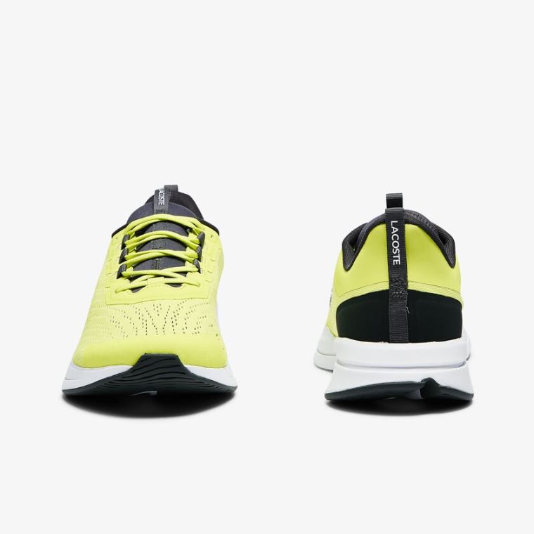 Lacoste Run Spin Textilní Sneakers Světle Žluté Bílé | 0jFwE5Mv