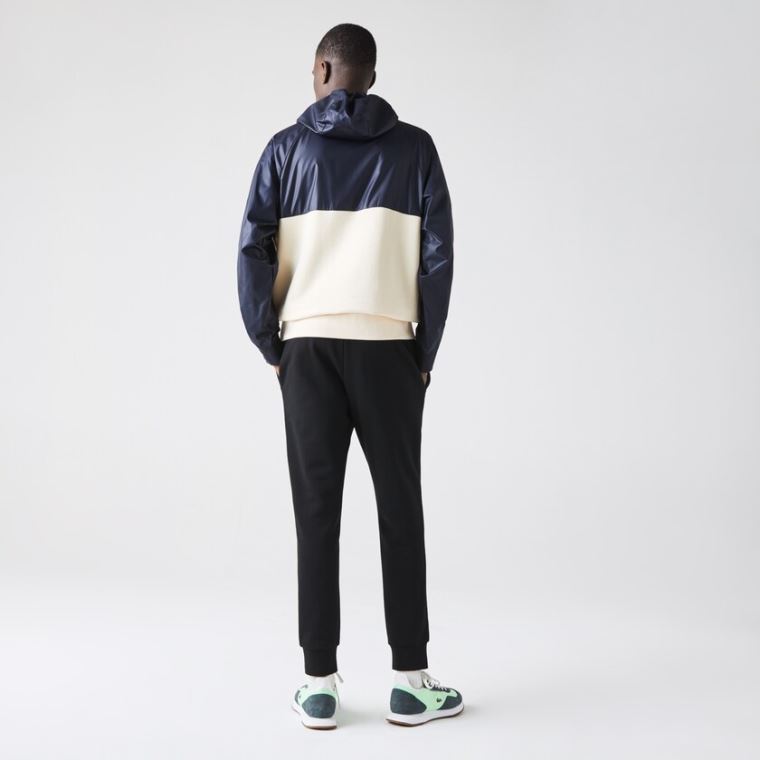 Lacoste SPORT Bavlněné Fleece Tenisové Sweatpants Černé | 4gROU7dv